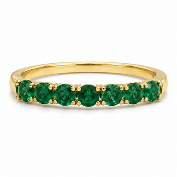 D15 ANILLO CHURUMBELA ESMERALDA REDONDA ORO AMARILLO 18K