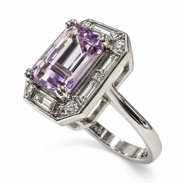 D72 ANILLO AMETRINO RECTANGULAR PLATA RODIO 925